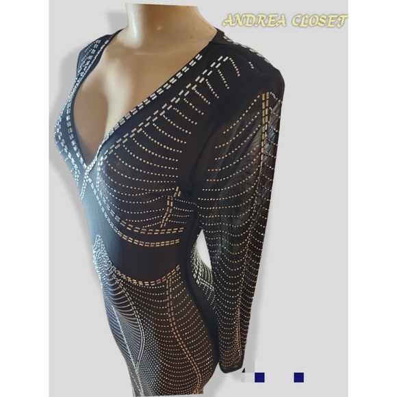 Rhinestone see through dress - Picture 4 of 7